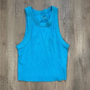 Blue Sleeveless Women's Top